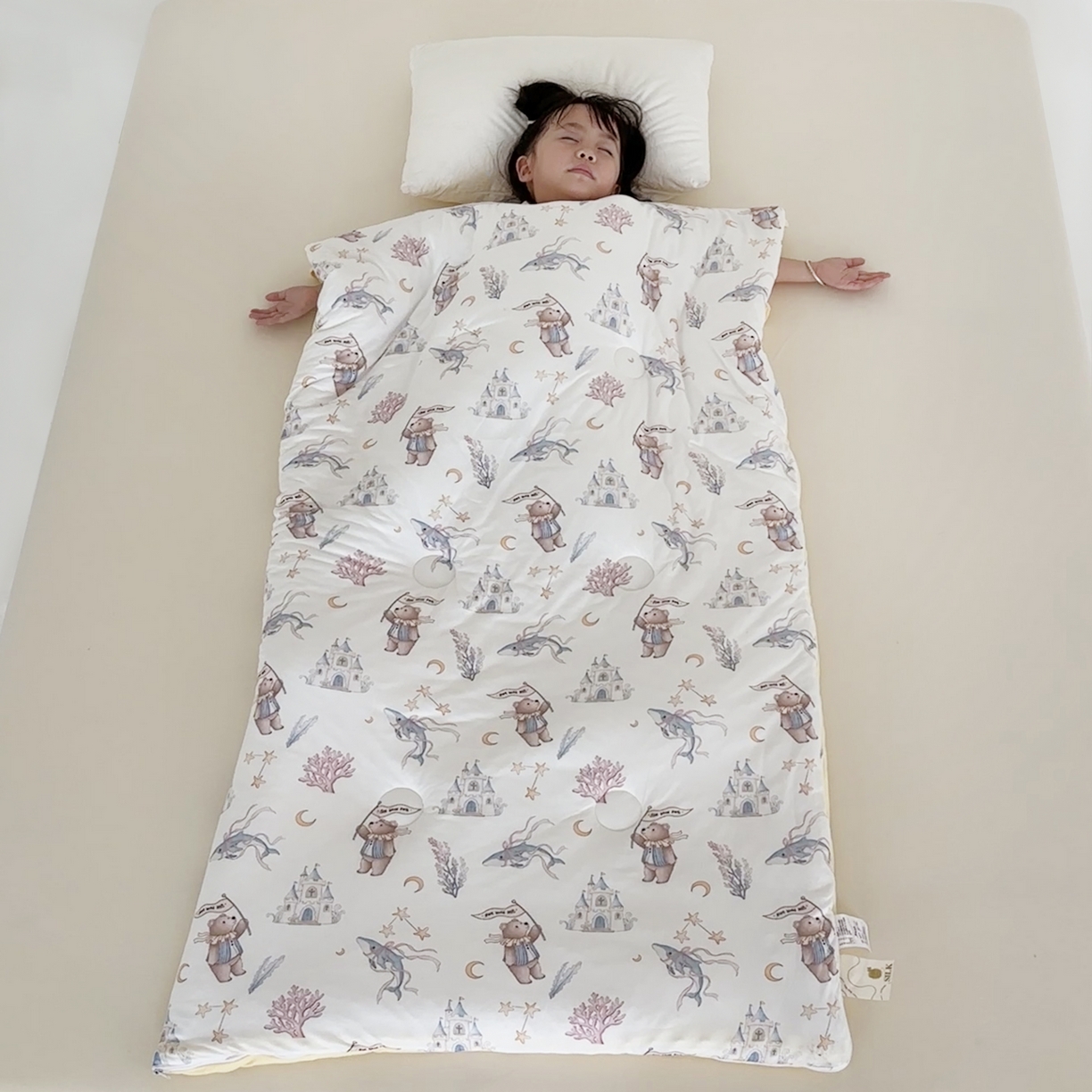 小芽家居 2025新款兒童睡袋防踢被 深海熊游記