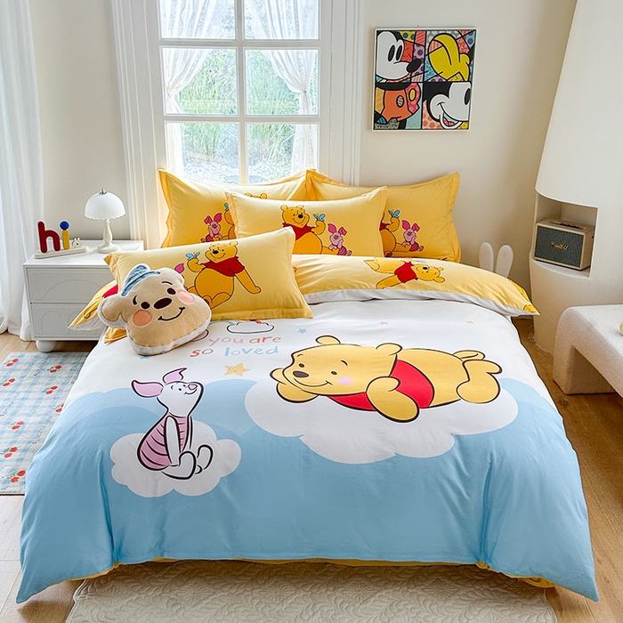 91家纺网 家纺一手货源 找家纺 （总）眷恋家纺 2025秋冬加厚全棉生态磨毛卡通三件套四件套