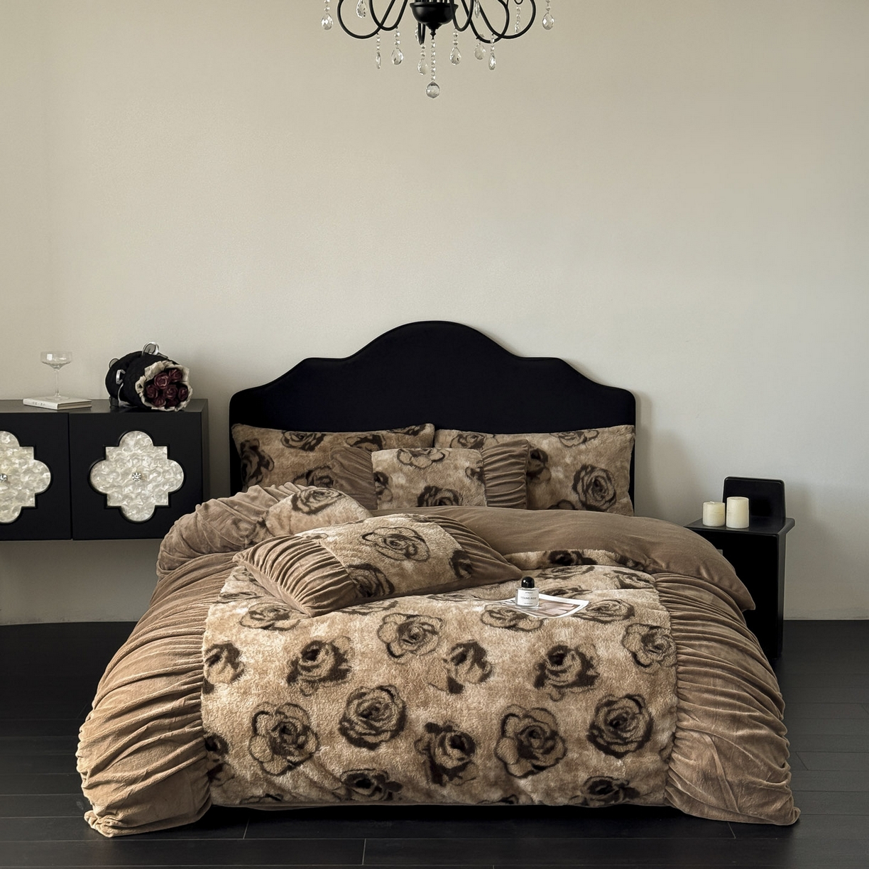 91家纺网 家纺一手货源 找家纺 （总）新印象 2025新款复古法式兔毛绒保暖四件套