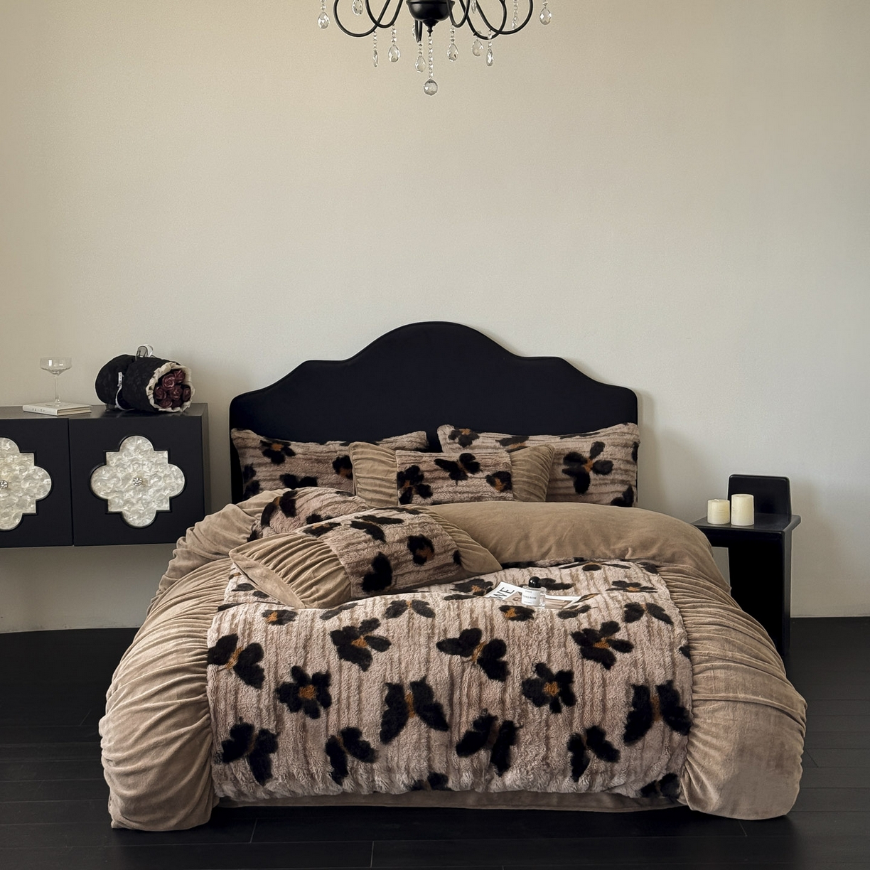 91家纺网 家纺一手货源 找家纺 （总）新印象 2025新款复古法式兔毛绒保暖四件套