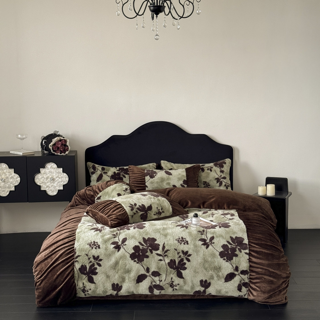 91家纺网 家纺一手货源 找家纺 （总）新印象 2025新款复古法式兔毛绒保暖四件套