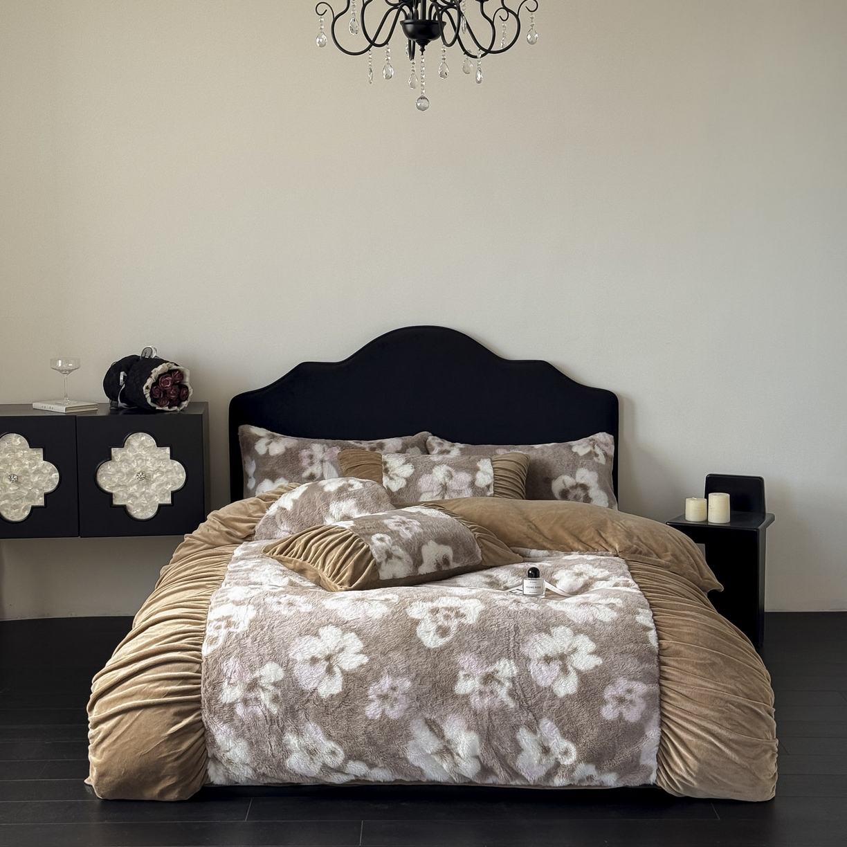 91家纺网 家纺一手货源 找家纺 （总）新印象 2025新款复古法式兔毛绒保暖四件套