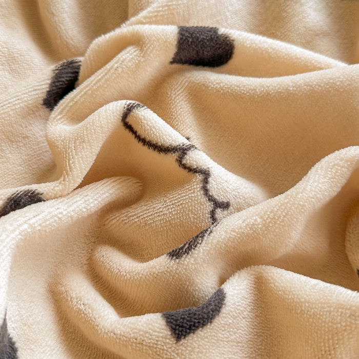 91家纺网 家纺一手货源 找家纺 梓之赫 2025新款保暖舒适牛奶绒印花夹棉床盖四件套 心愿