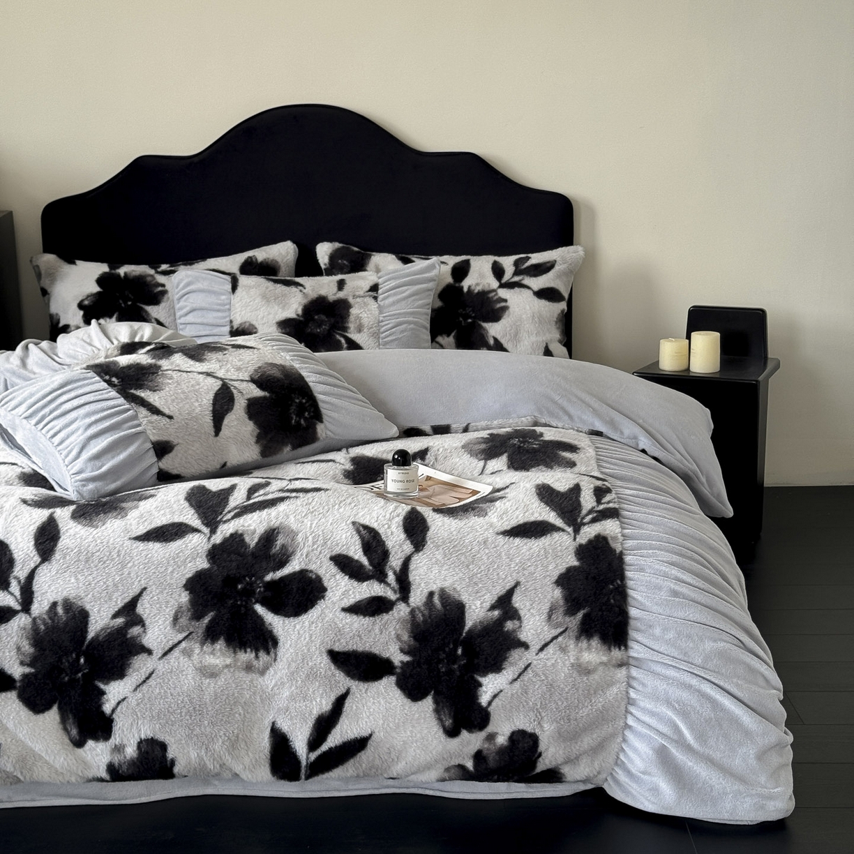 91家纺网 家纺一手货源 找家纺 新印象 2025新款复古法式兔毛绒保暖四件套 复古法式 -奥丽加朵