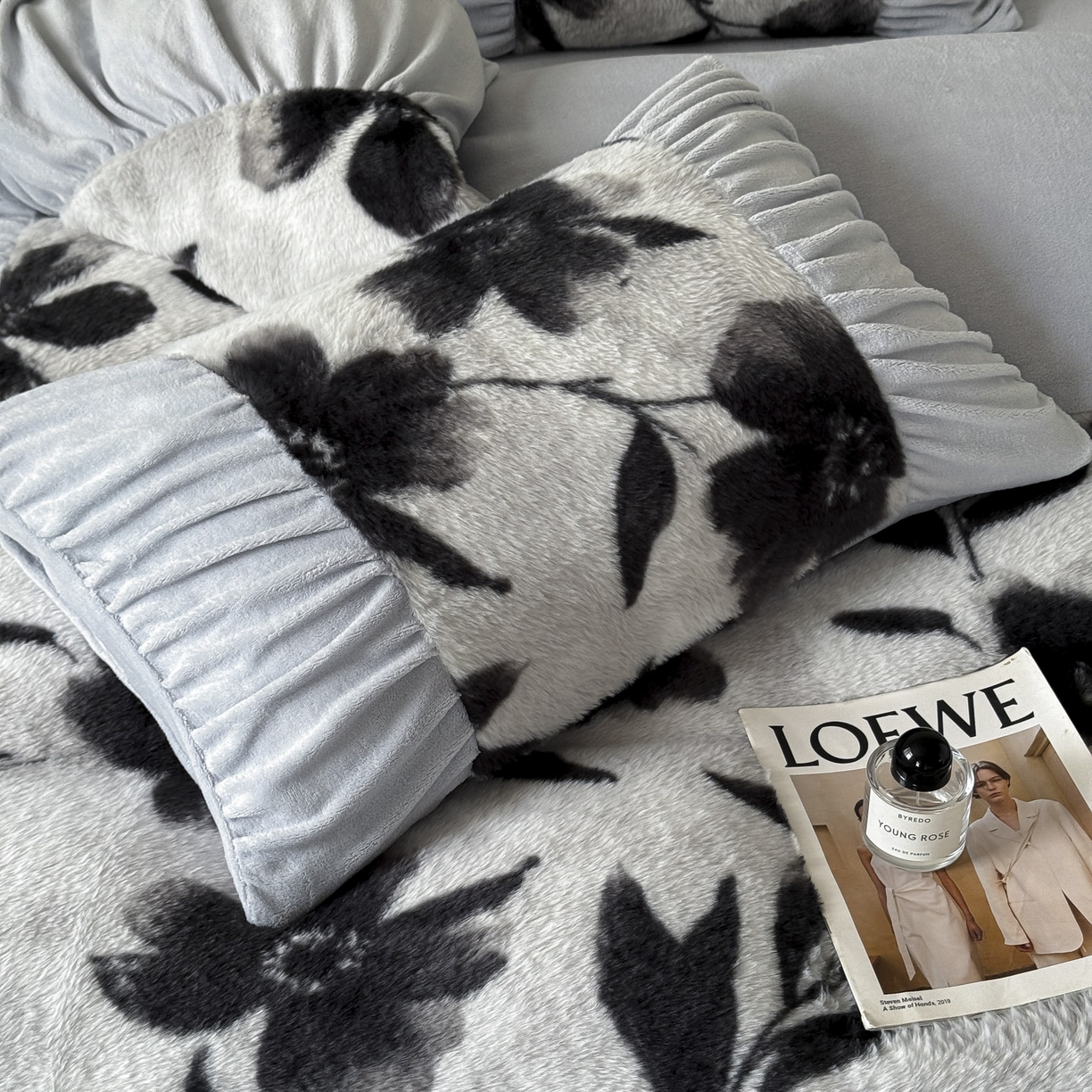 91家纺网 家纺一手货源 找家纺 新印象 2025新款复古法式兔毛绒保暖四件套 复古法式 -奥丽加朵