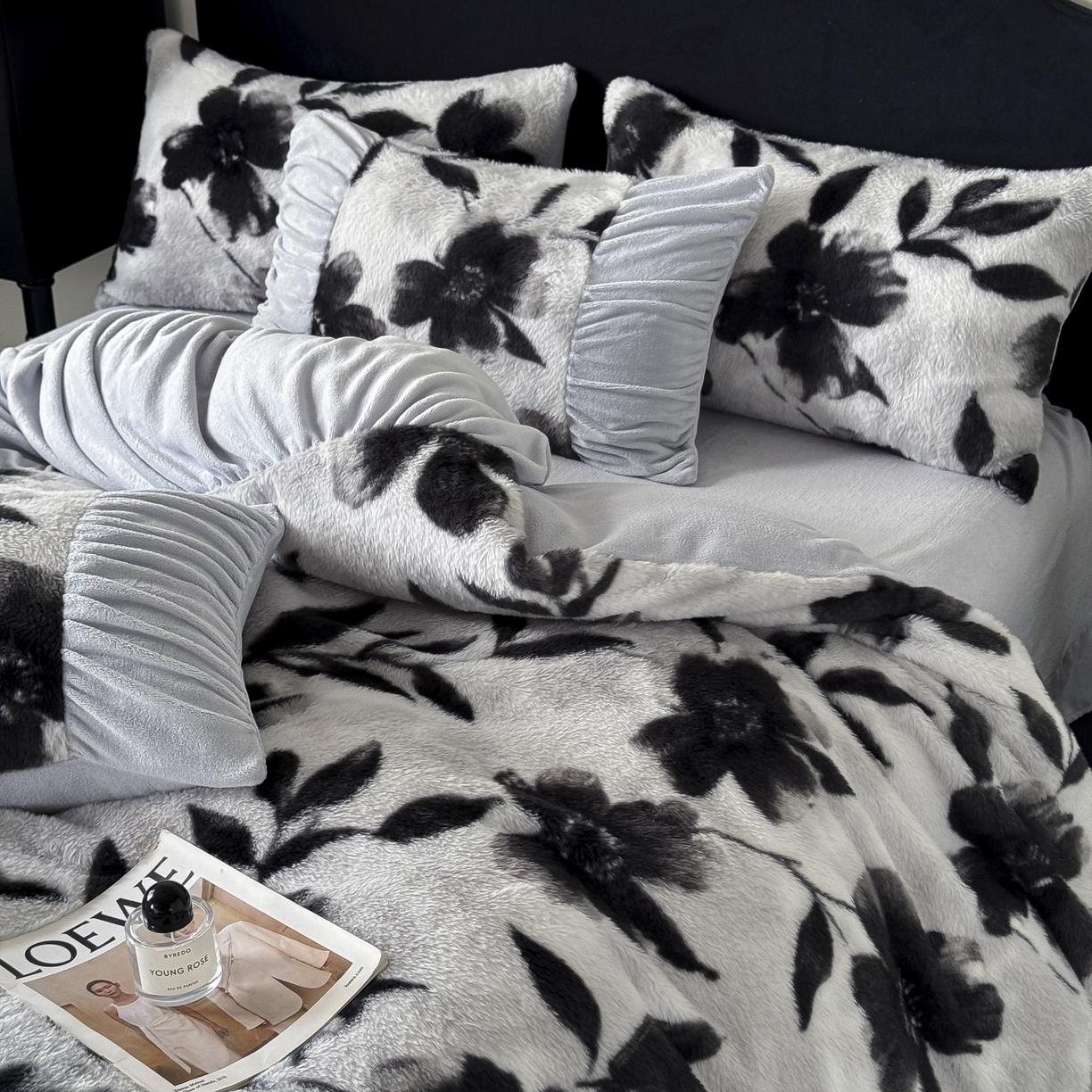 91家纺网 家纺一手货源 找家纺 新印象 2025新款复古法式兔毛绒保暖四件套 复古法式 -奥丽加朵