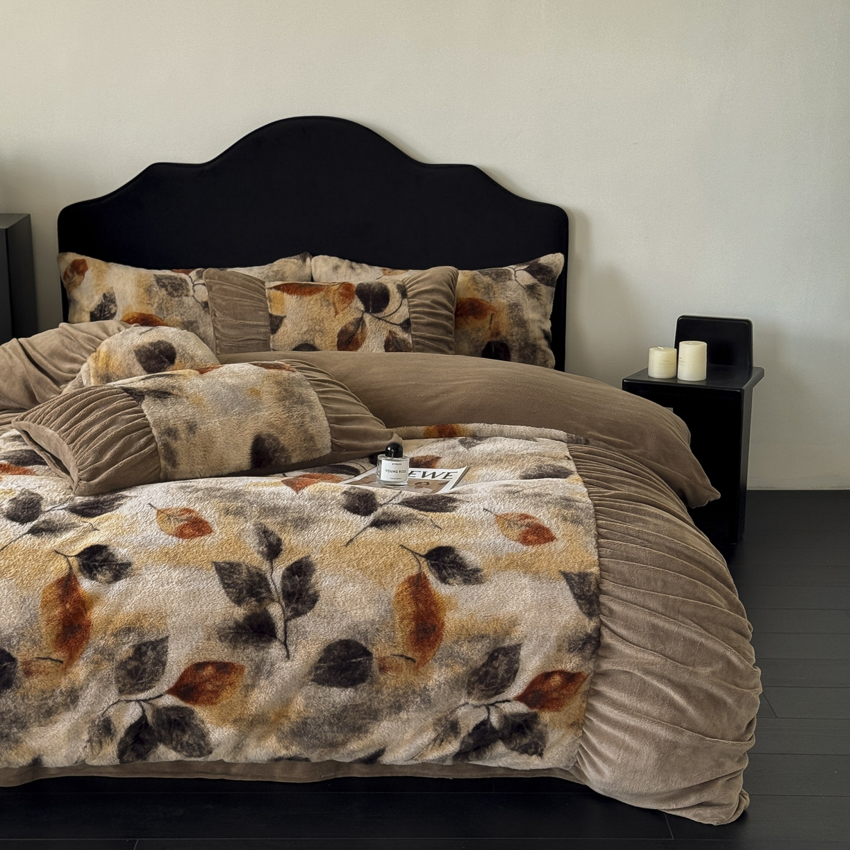 91家纺网 家纺一手货源 找家纺 新印象 2025新款复古法式兔毛绒保暖四件套 复古法式-艾秋