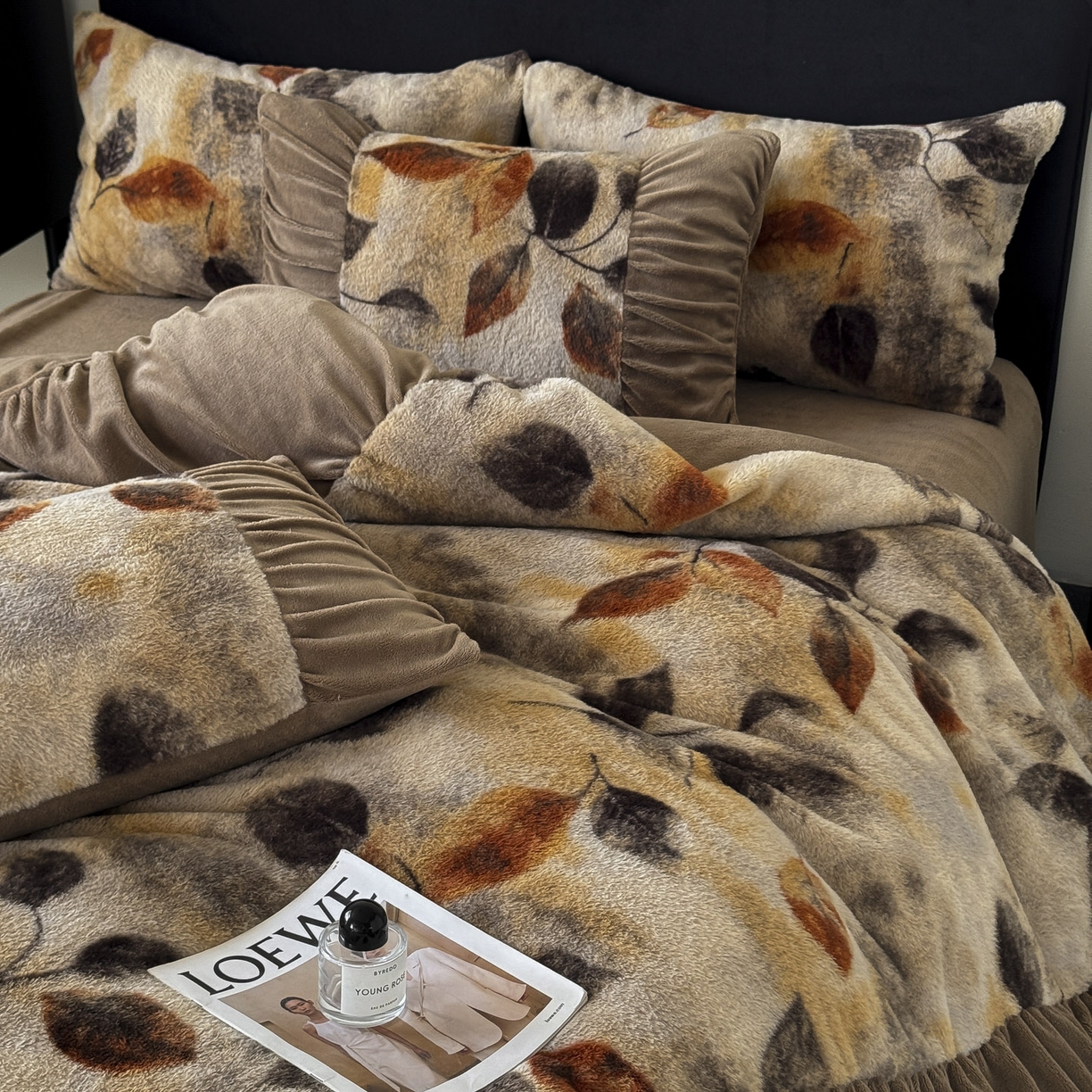 91家纺网 家纺一手货源 找家纺 新印象 2025新款复古法式兔毛绒保暖四件套 复古法式-艾秋