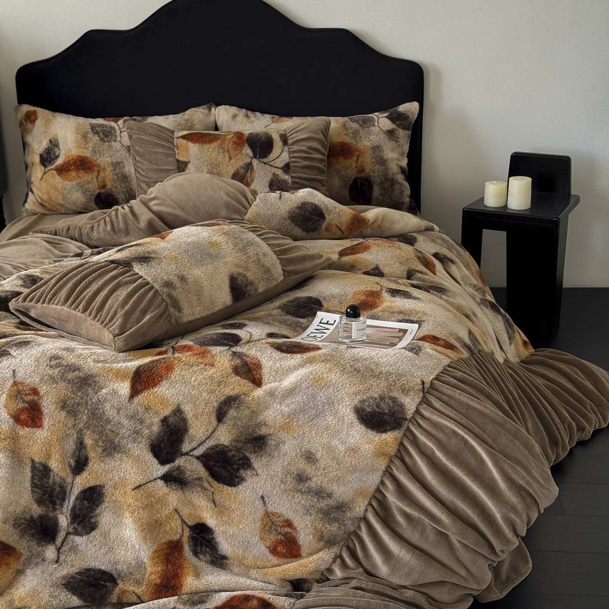 91家纺网 家纺一手货源 找家纺 新印象 2025新款复古法式兔毛绒保暖四件套 复古法式-艾秋