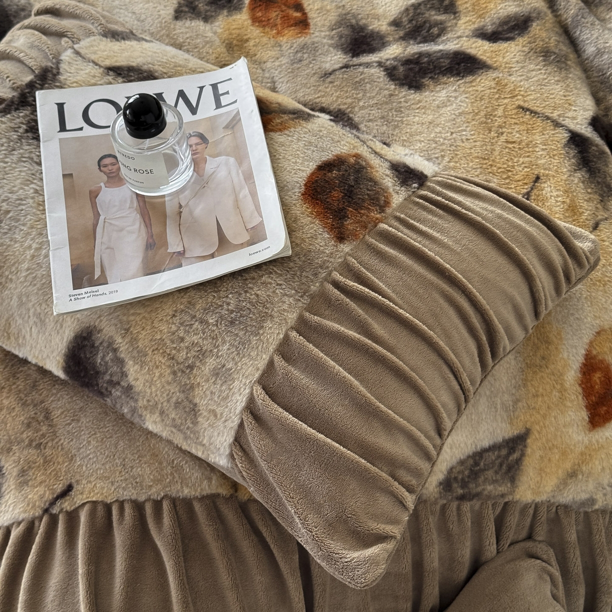 91家纺网 家纺一手货源 找家纺 新印象 2025新款复古法式兔毛绒保暖四件套 复古法式-艾秋