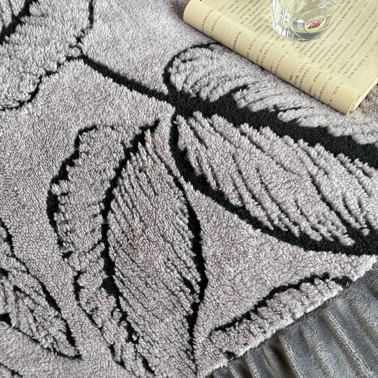 91家纺网 家纺一手货源 找家纺 新印象 2025新款法式阳离子绒保暖床盖四件套 樊林深灰