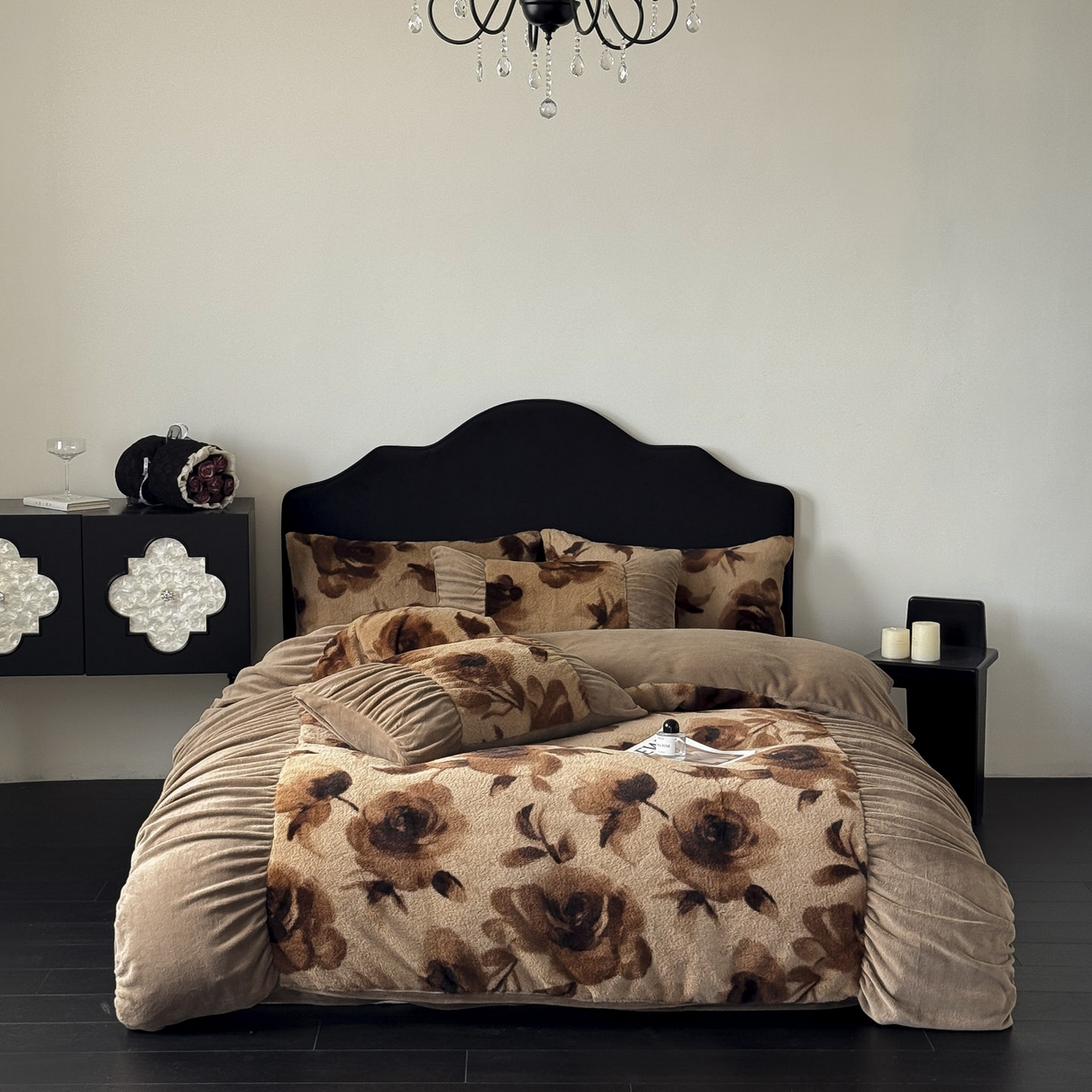 新印象 2025新款复古法式兔毛绒保暖四件套 复古法式-花优