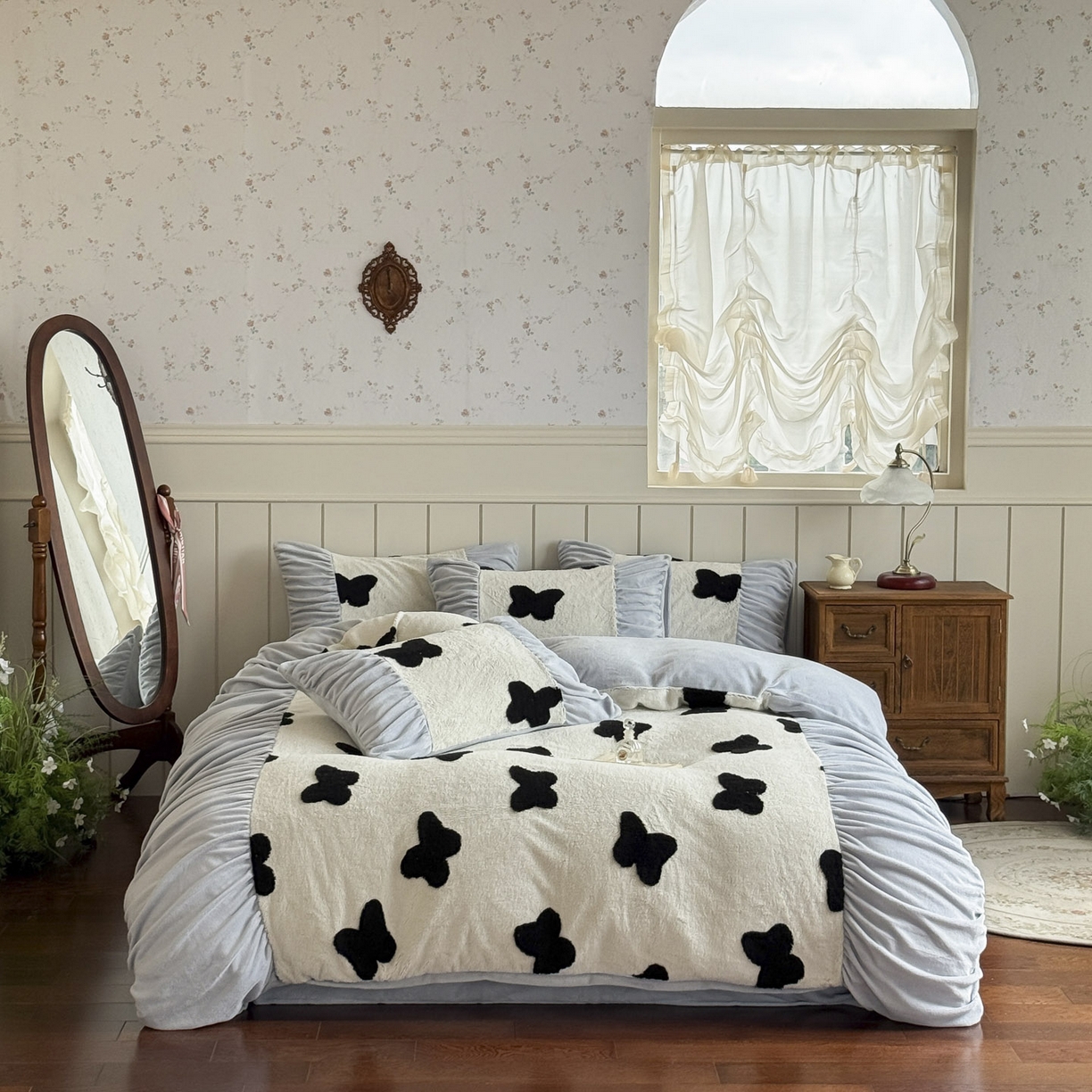 新印象 2025新款法式阳离子绒保暖床盖四件套 琳蝶