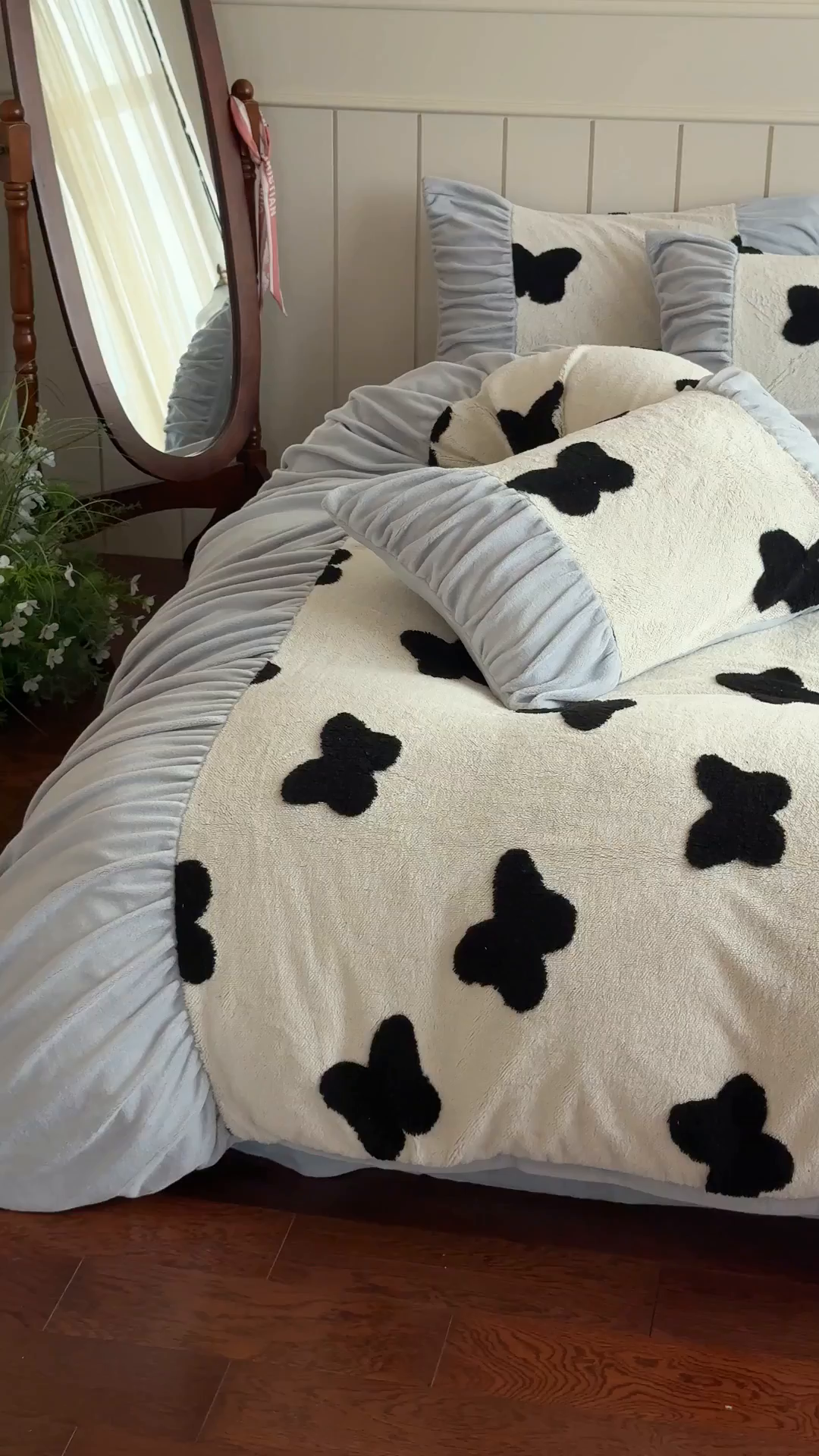 91家纺网 家纺一手货源 找家纺 新印象 2025新款法式阳离子绒保暖床盖四件套 琳蝶