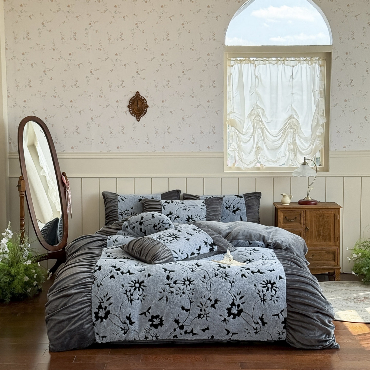 新印象 2025新款法式阳离子绒保暖床盖四件套 缇娜