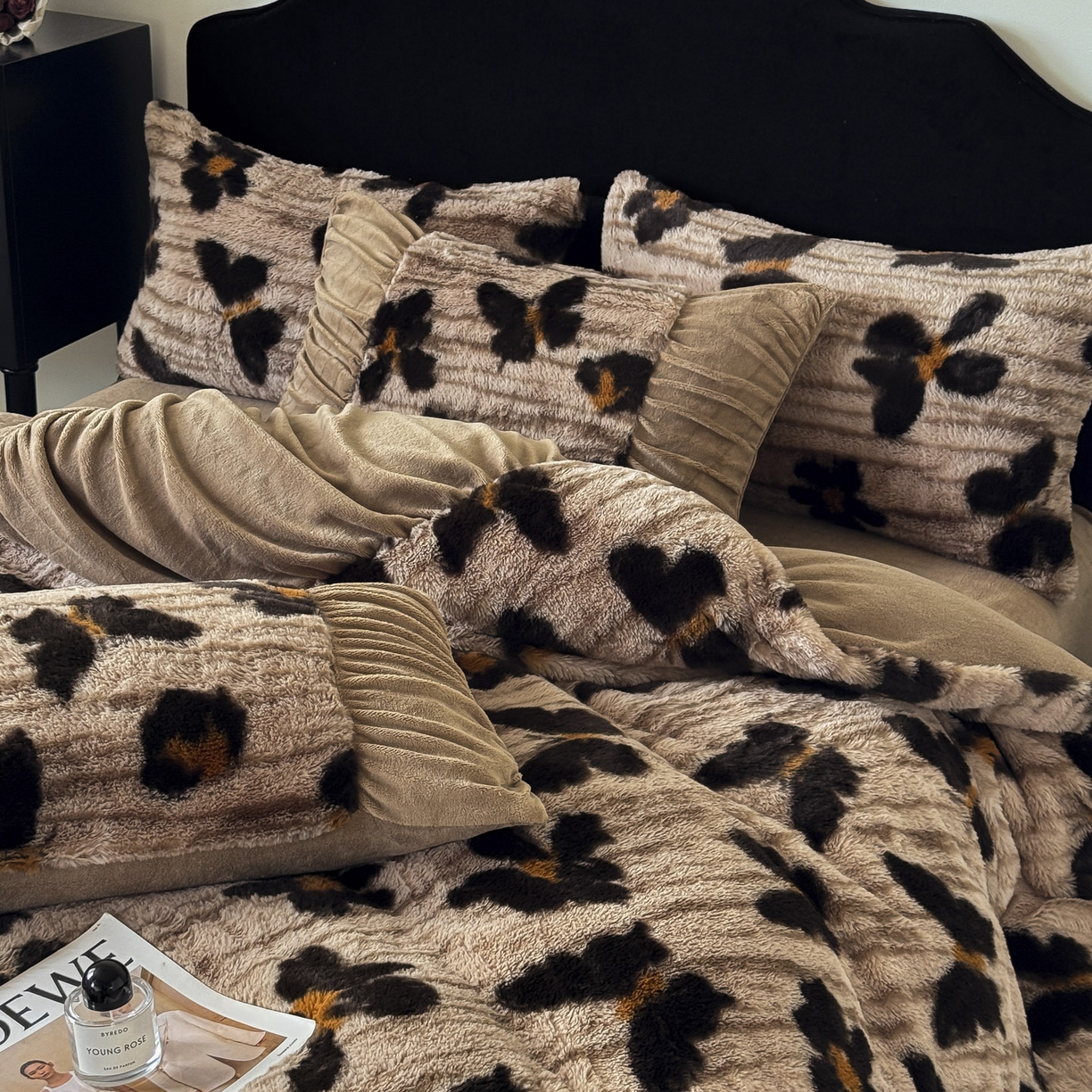 91家纺网 家纺一手货源 找家纺 新印象 2025新款复古法式兔毛绒保暖四件套 复古法式-蜜雅