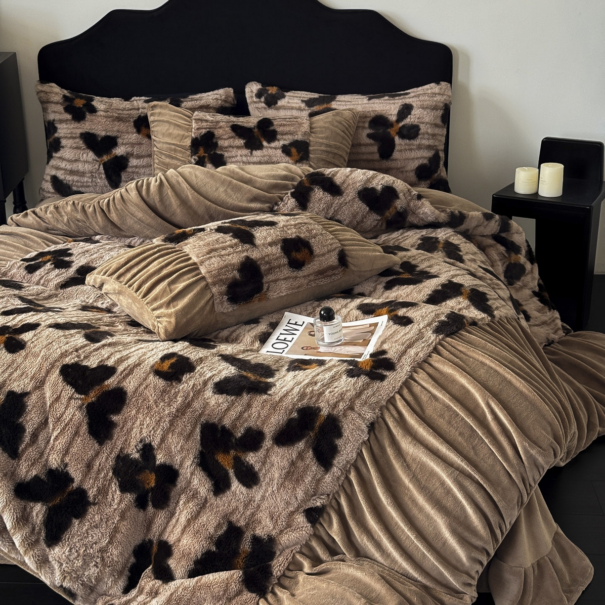 91家纺网 家纺一手货源 找家纺 新印象 2025新款复古法式兔毛绒保暖四件套 复古法式-蜜雅