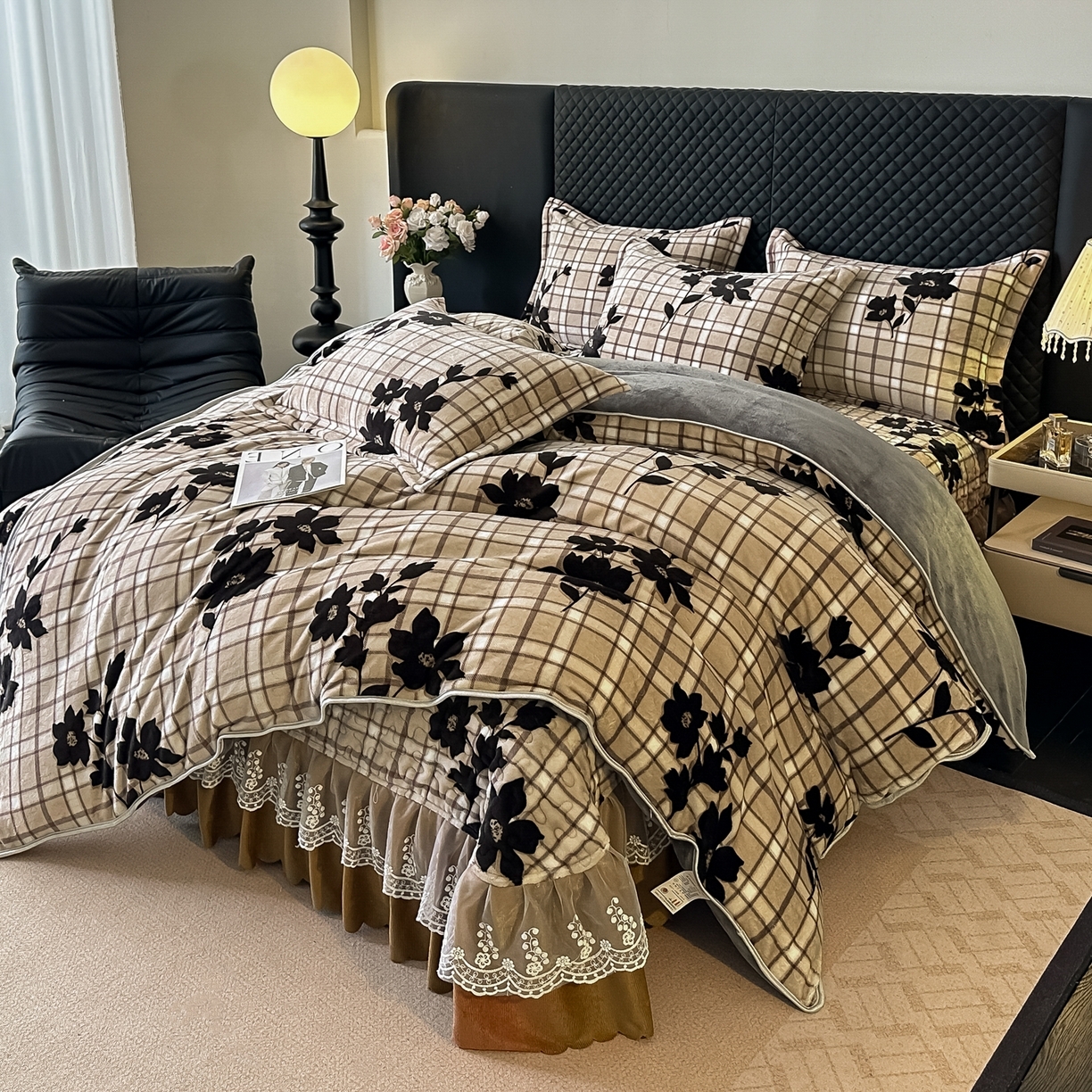 91家纺网 家纺一手货源 找家纺 （总）栩裕纺织 2025新款加厚牛奶绒床盖四件套