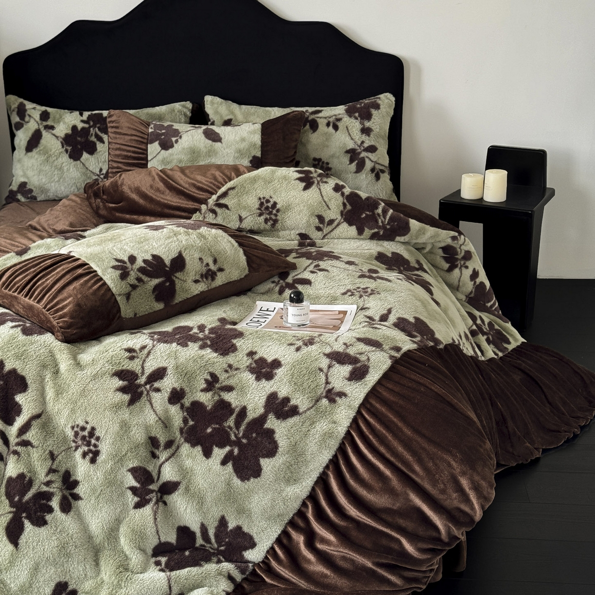 91家纺网 家纺一手货源 找家纺 新印象 2025新款复古法式兔毛绒保暖四件套 复古法式-莫兰朵