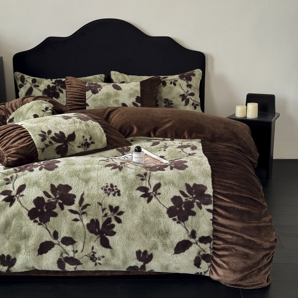 91家纺网 家纺一手货源 找家纺 新印象 2025新款复古法式兔毛绒保暖四件套 复古法式-莫兰朵