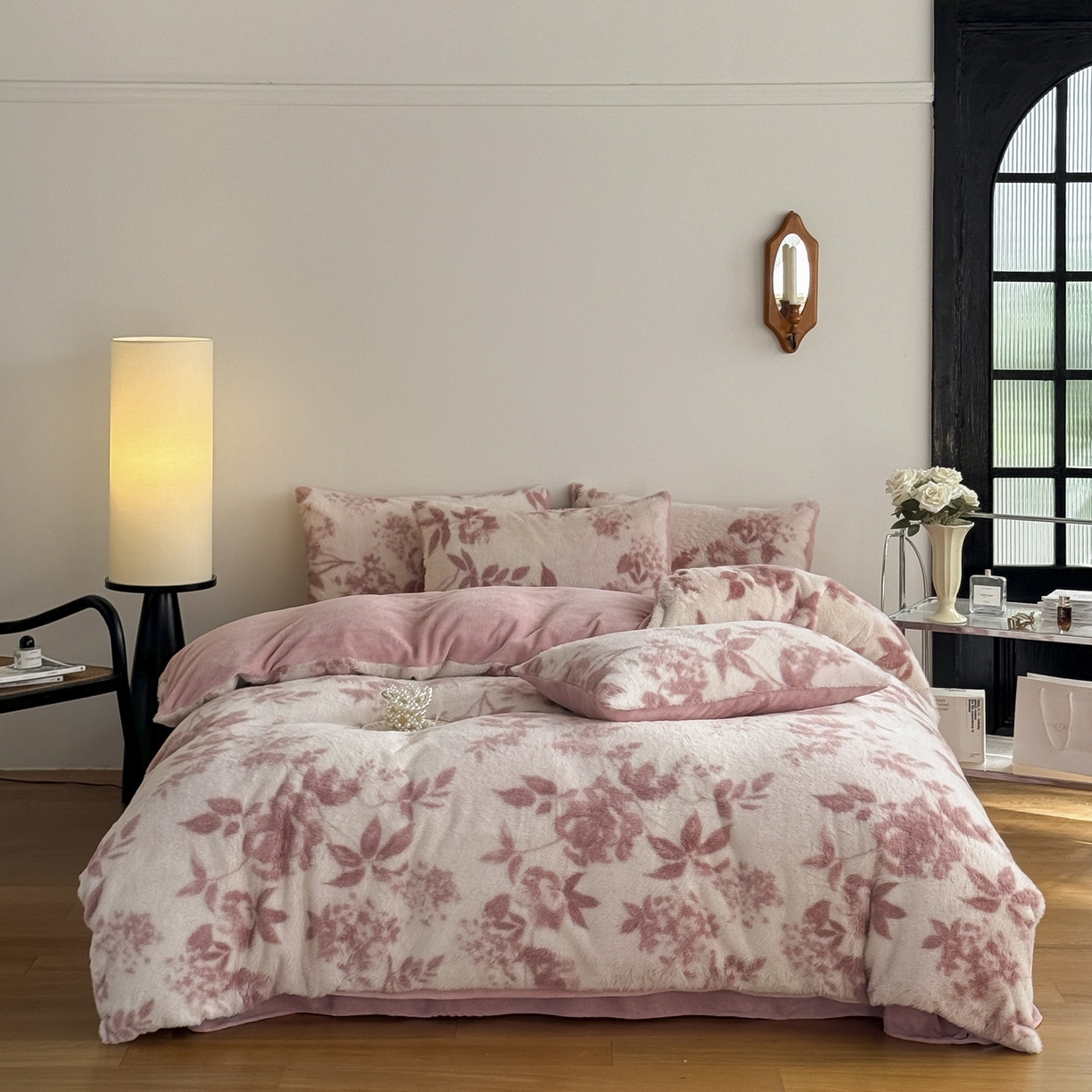 91家纺网 家纺一手货源 找家纺 （总）新印象 2025新款美拉德系列兔毛绒保暖四件套