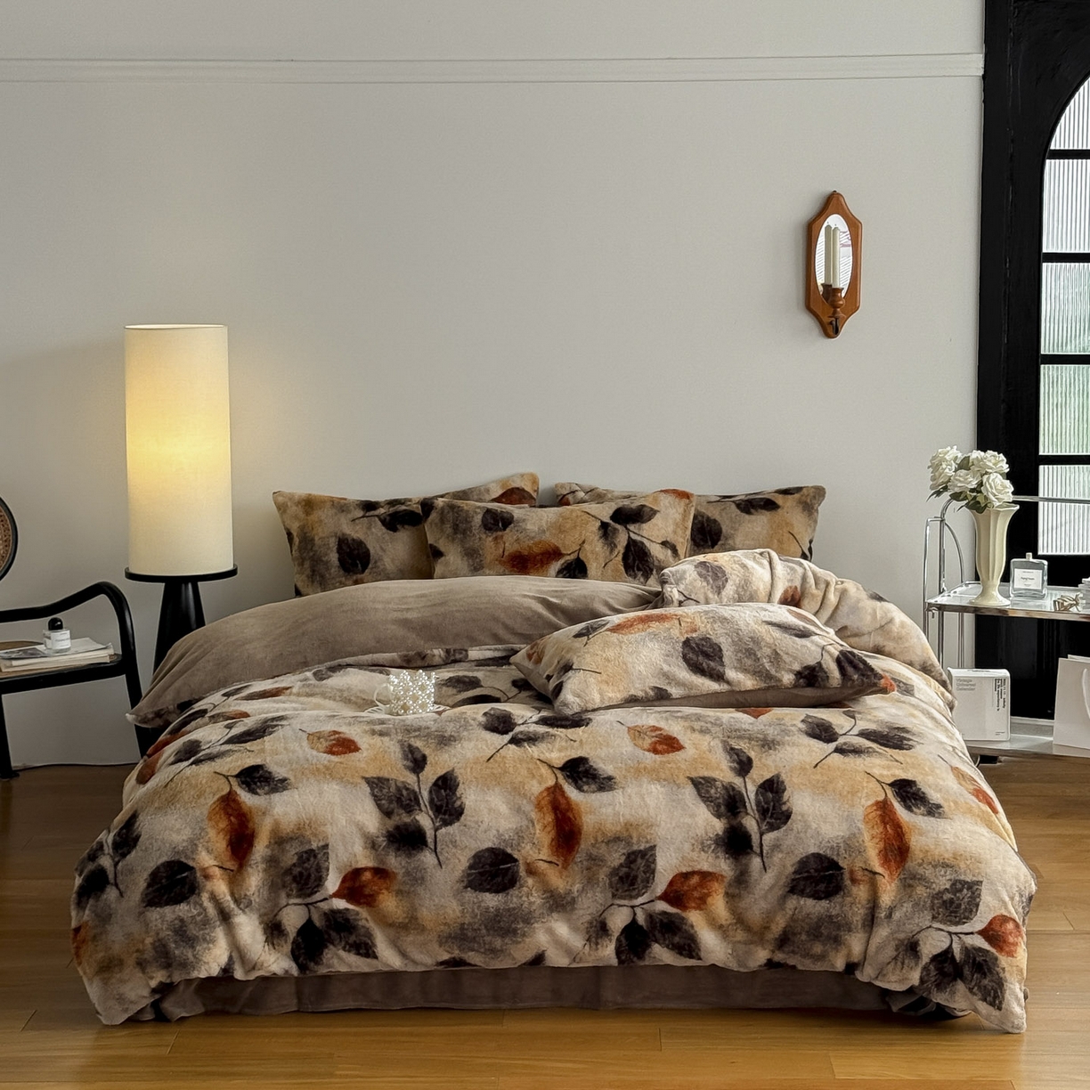 91家纺网 家纺一手货源 找家纺 （总）新印象 2025新款美拉德系列兔毛绒保暖四件套