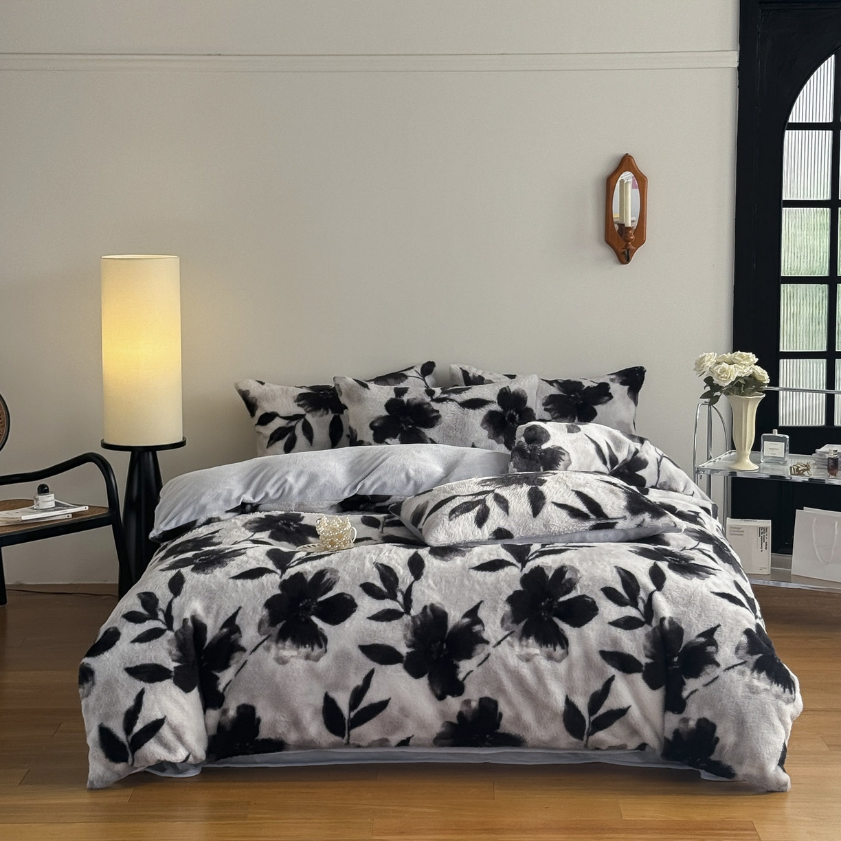 91家纺网 家纺一手货源 找家纺 （总）新印象 2025新款美拉德系列兔毛绒保暖四件套