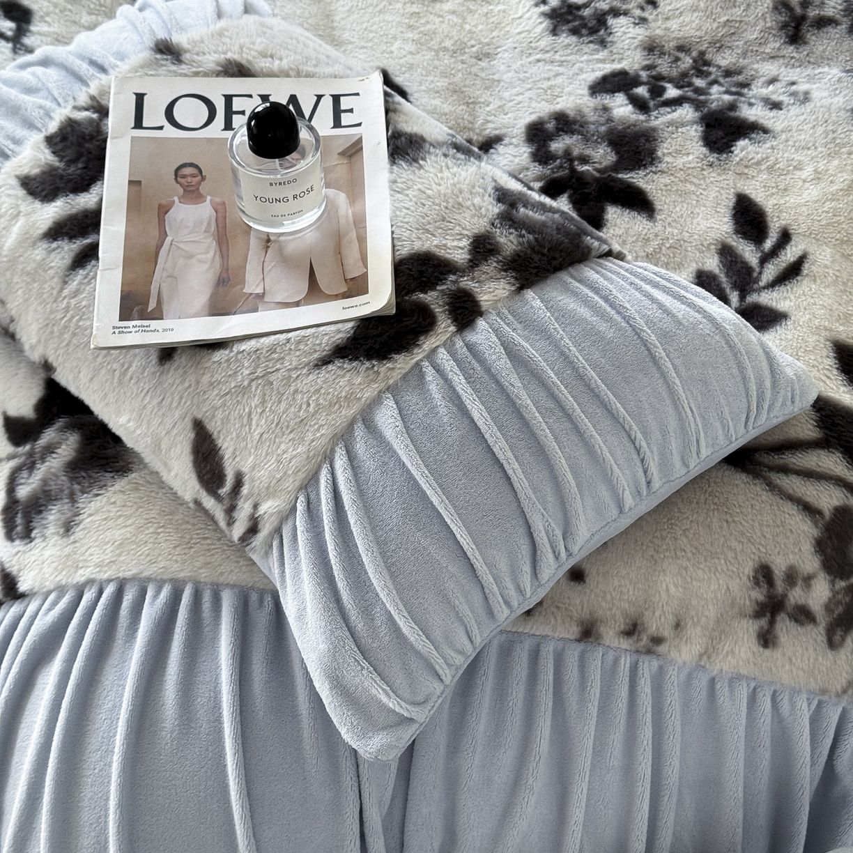 91家纺网 家纺一手货源 找家纺 新印象 2025新款复古法式兔毛绒保暖四件套 复古法式-奢香之都