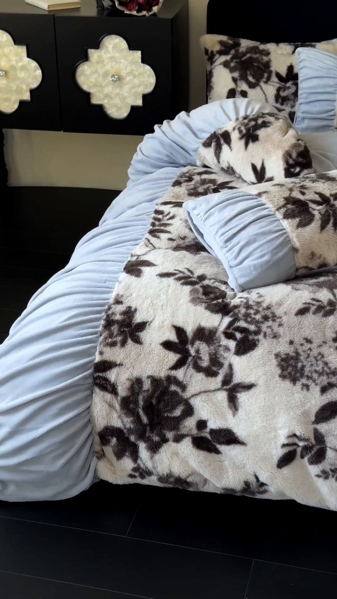 91家纺网 家纺一手货源 找家纺 新印象 2025新款复古法式兔毛绒保暖四件套 复古法式-奢香之都