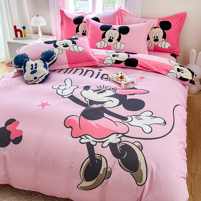 91家纺网 家纺一手货源 找家纺 眷恋家纺 2025秋冬加厚全棉生态磨毛卡通三件套四件套 妮妮芭蕾