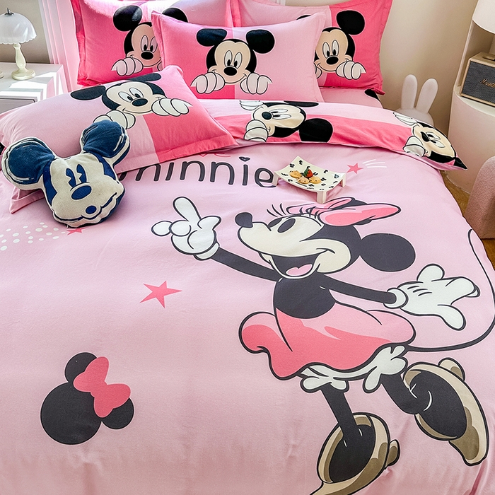 91家纺网 家纺一手货源 找家纺 眷恋家纺 2025秋冬加厚全棉生态磨毛卡通三件套四件套 妮妮芭蕾