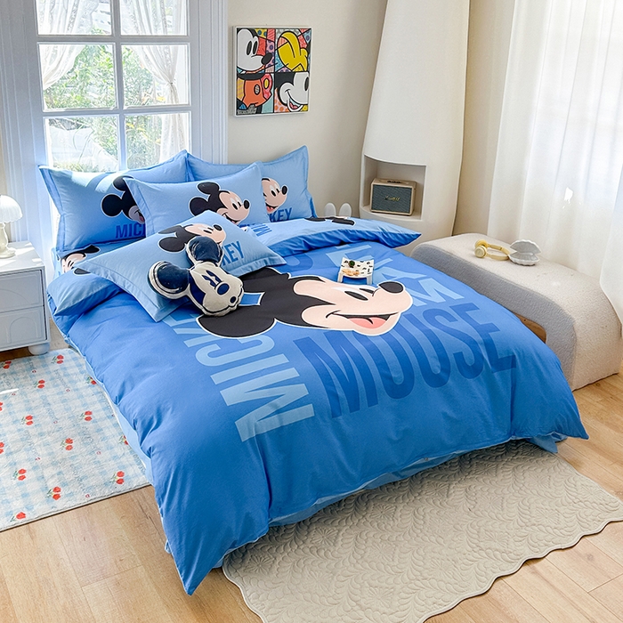 91家纺网 家纺一手货源 找家纺 眷恋家纺 2025秋冬加厚全棉生态磨毛卡通三件套四件套 欧耶