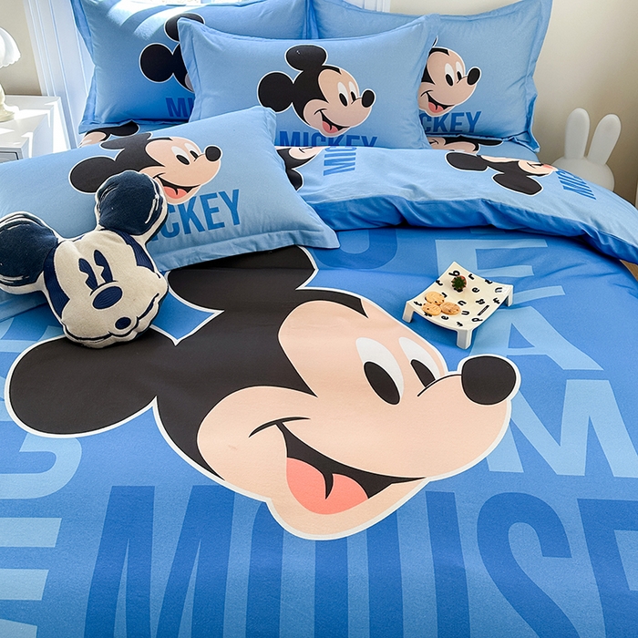 91家纺网 家纺一手货源 找家纺 眷恋家纺 2025秋冬加厚全棉生态磨毛卡通三件套四件套 欧耶