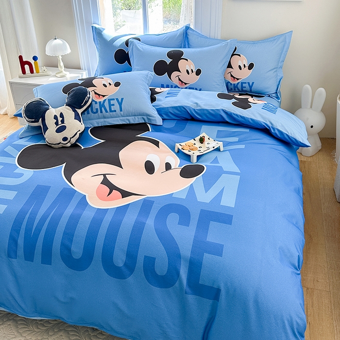 91家纺网 家纺一手货源 找家纺 眷恋家纺 2025秋冬加厚全棉生态磨毛卡通三件套四件套 欧耶