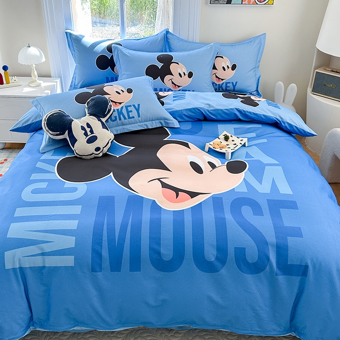 91家纺网 家纺一手货源 找家纺 眷恋家纺 2025秋冬加厚全棉生态磨毛卡通三件套四件套 欧耶