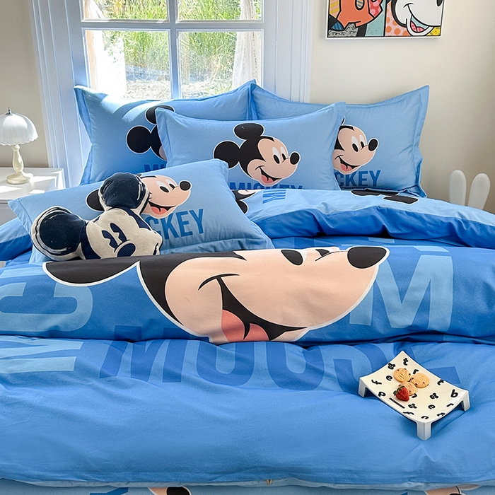 91家纺网 家纺一手货源 找家纺 眷恋家纺 2025秋冬加厚全棉生态磨毛卡通三件套四件套 欧耶