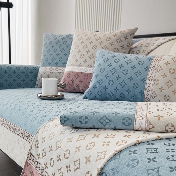 91家纺网 家纺一手货源 找家纺 （总）峻杨 2025新款柔软亲肤雪尼尔沙发垫耐用耐磨防滑四季可用可机洗水洗定制尺寸请联系客服-香氛世家