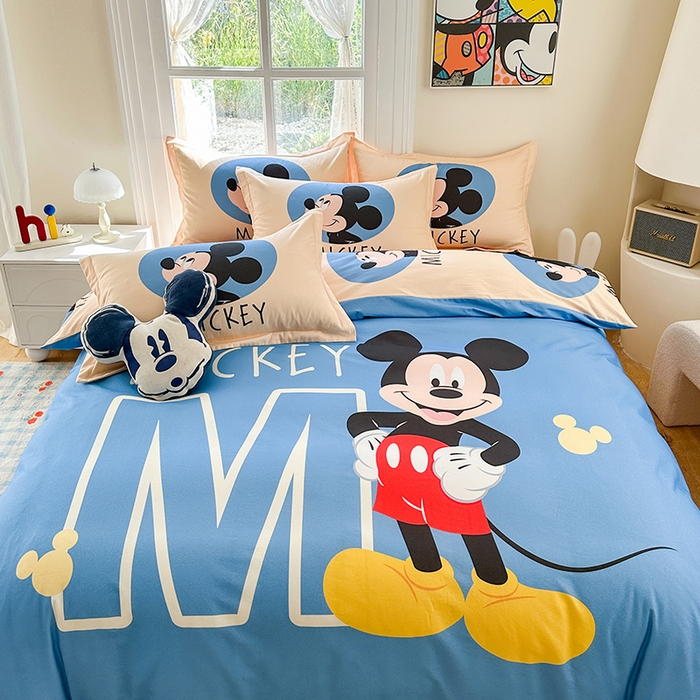 91家纺网 家纺一手货源 找家纺 眷恋家纺 2025秋冬加厚全棉生态磨毛卡通三件套四件套 少年奇奇