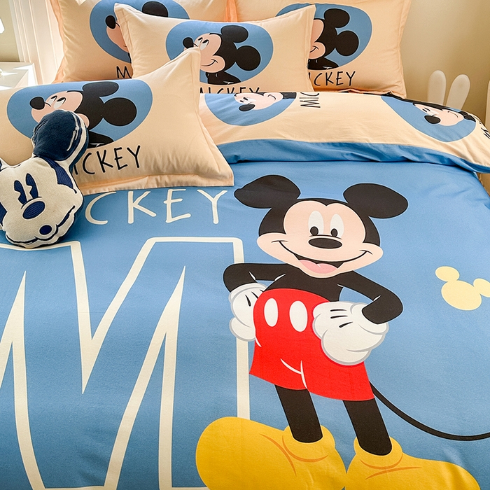 91家纺网 家纺一手货源 找家纺 眷恋家纺 2025秋冬加厚全棉生态磨毛卡通三件套四件套 少年奇奇