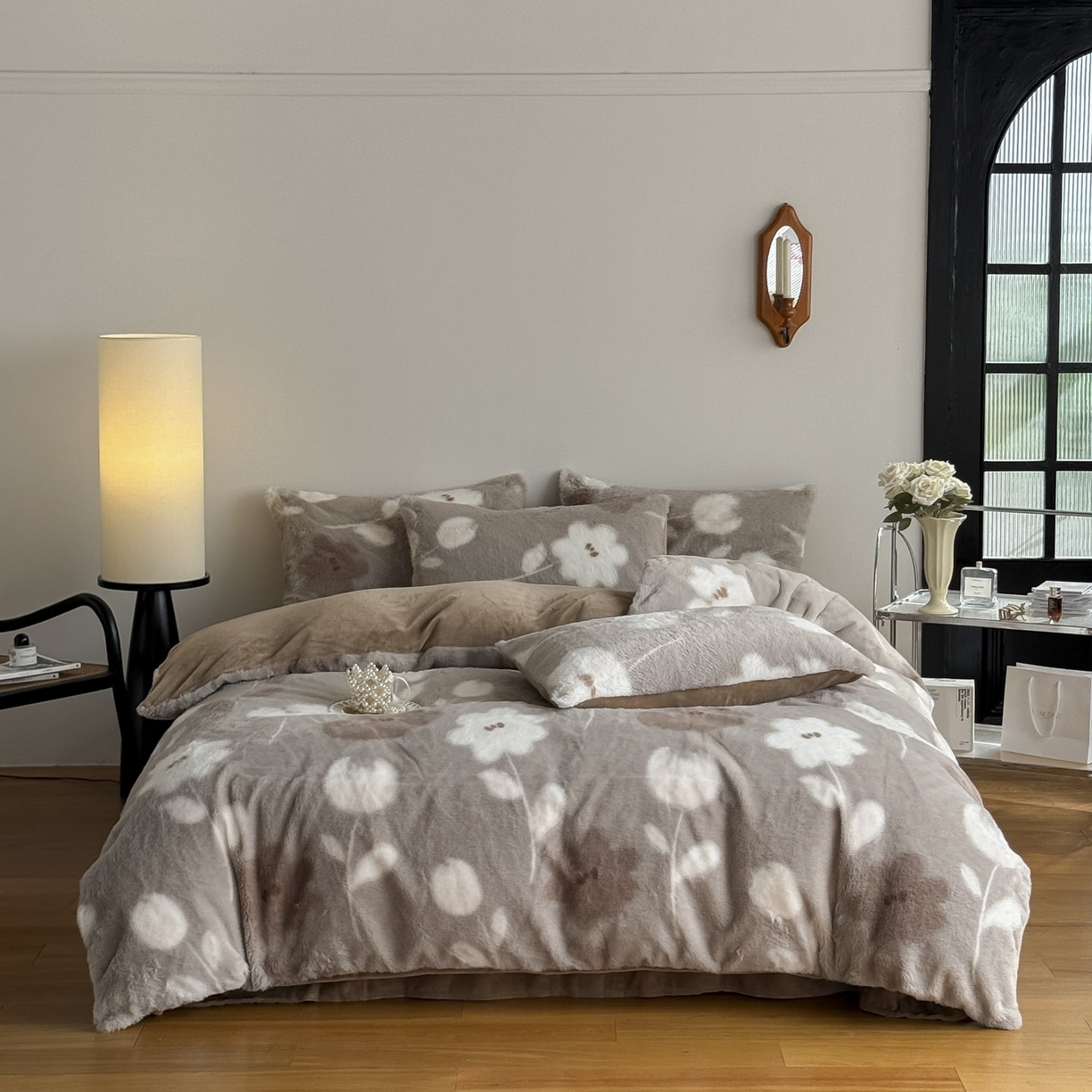 新印象 2025新款美拉德系列兔毛绒保暖四件套 芙微