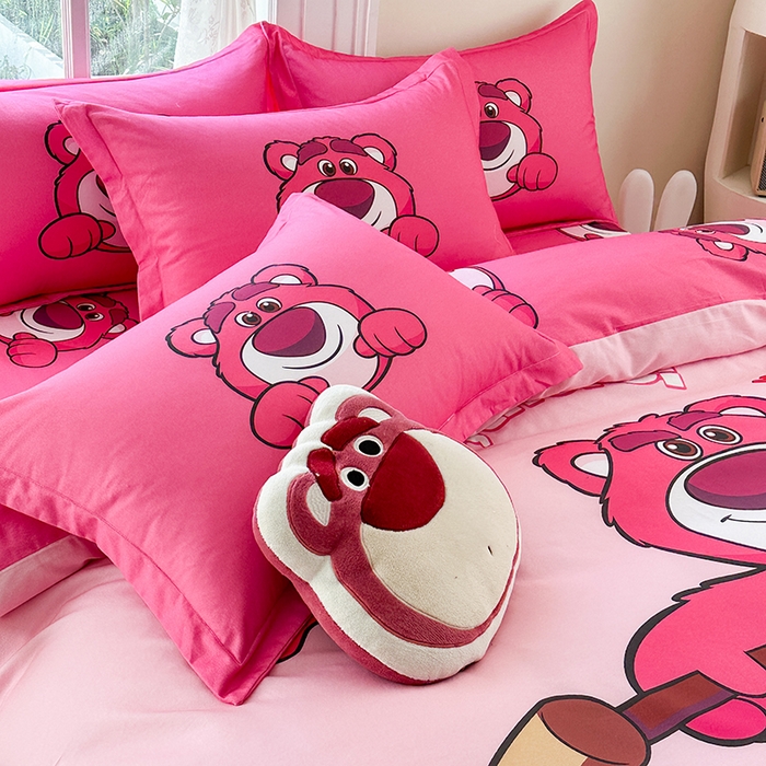 91家纺网 家纺一手货源 找家纺 （总2）眷恋家纺 2025秋冬加厚全棉生态磨毛卡通三件套四件套