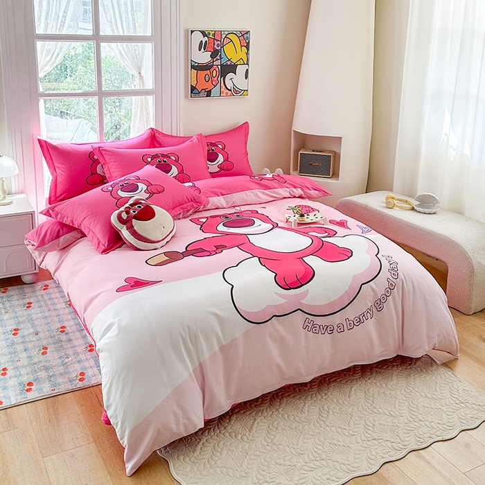 91家纺网 家纺一手货源 找家纺 （总2）眷恋家纺 2025秋冬加厚全棉生态磨毛卡通三件套四件套