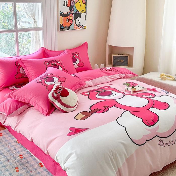 91家纺网 家纺一手货源 找家纺 （总2）眷恋家纺 2025秋冬加厚全棉生态磨毛卡通三件套四件套