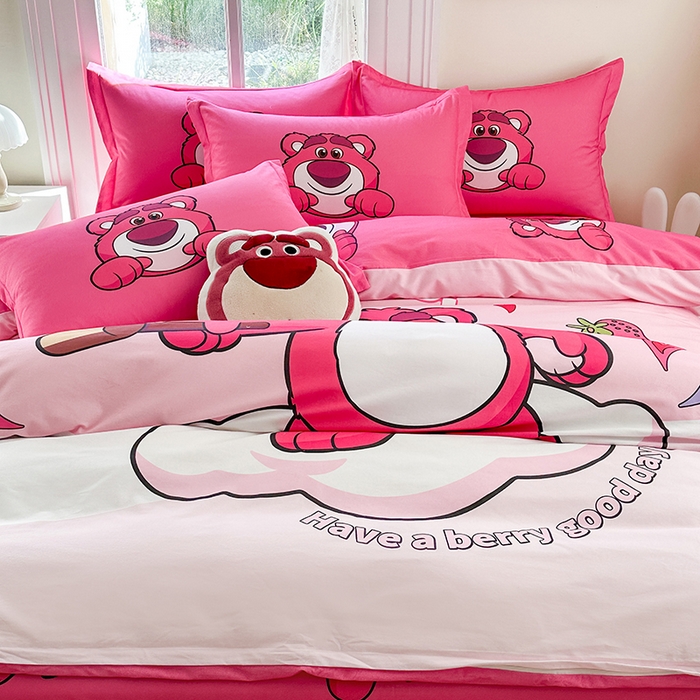 91家纺网 家纺一手货源 找家纺 （总2）眷恋家纺 2025秋冬加厚全棉生态磨毛卡通三件套四件套