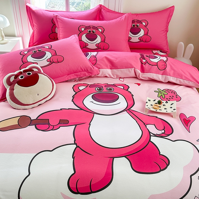 91家纺网 家纺一手货源 找家纺 （总2）眷恋家纺 2025秋冬加厚全棉生态磨毛卡通三件套四件套