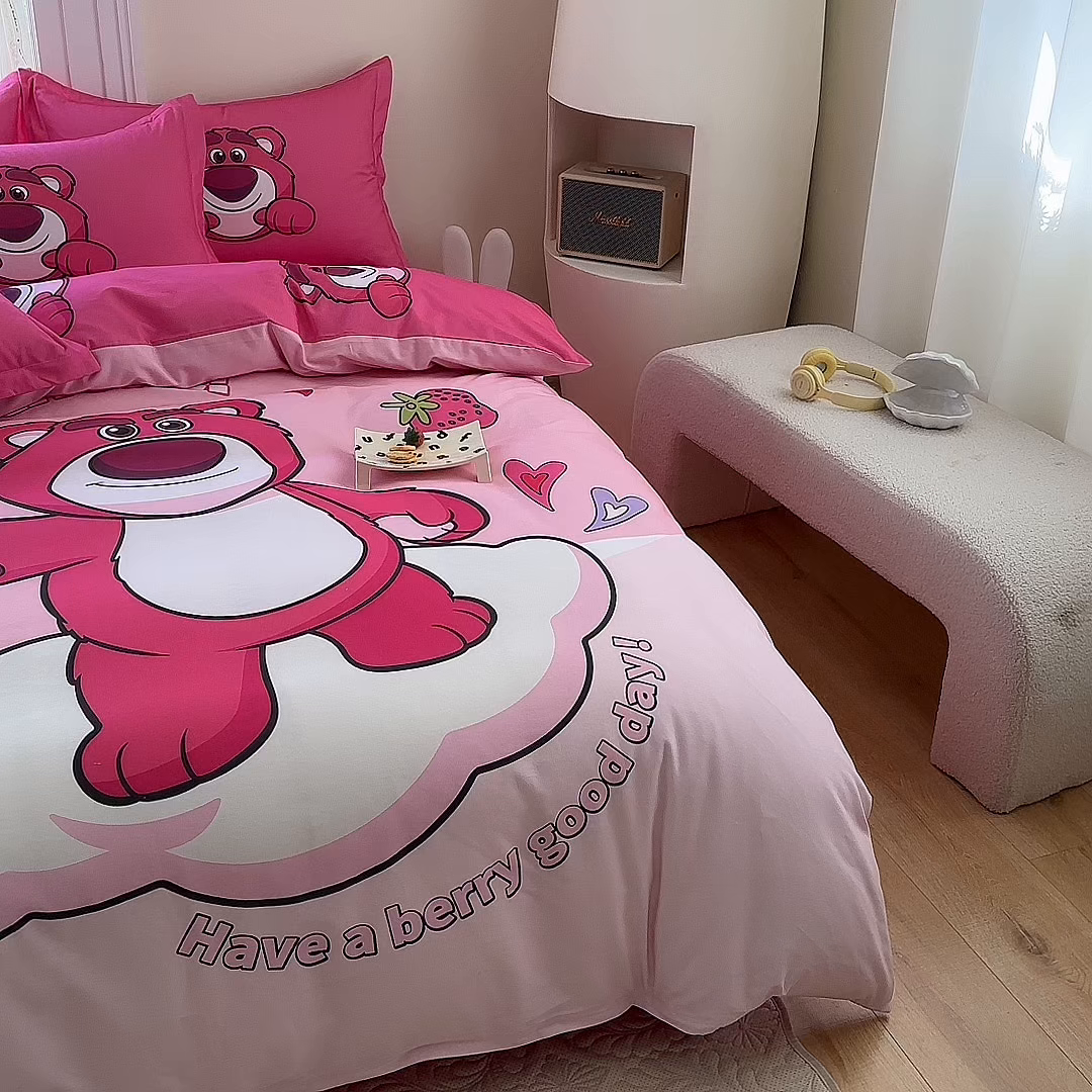 91家纺网 家纺一手货源 找家纺 （总2）眷恋家纺 2025秋冬加厚全棉生态磨毛卡通三件套四件套