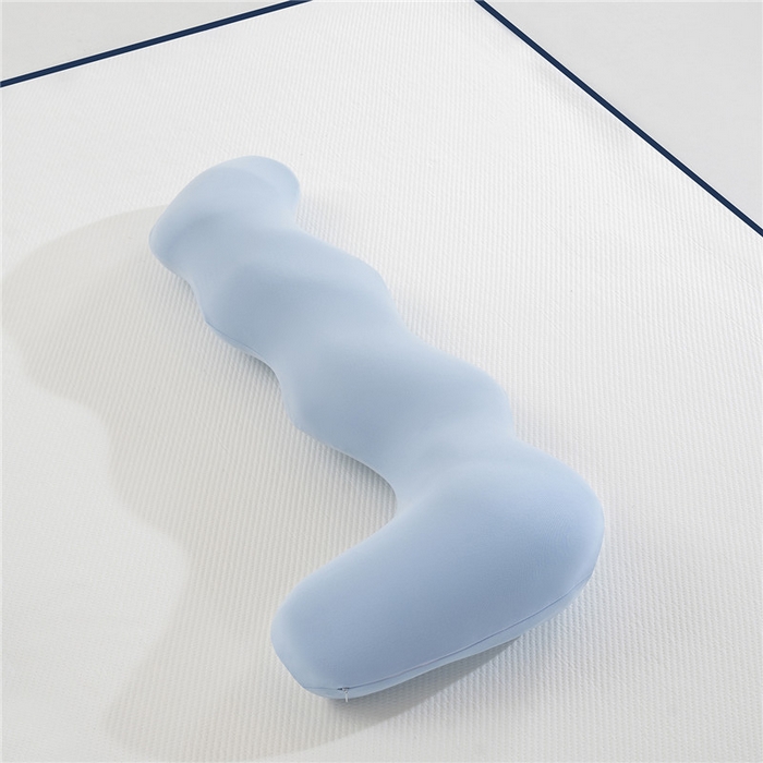 91家纺网 家纺一手货源 找家纺 昕科 2025秋冬升级德绒-海马记忆棉睡觉长抱枕头孕妇枕长条波浪抱枕芯 德绒海马粉-秋冬德绒海马长抱枕