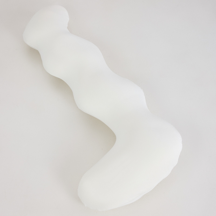 91家纺网 家纺一手货源 找家纺 昕科 2025秋冬升级德绒-海马记忆棉睡觉长抱枕头孕妇枕长条波浪抱枕芯 德绒海马灰-秋冬德绒海马长抱枕