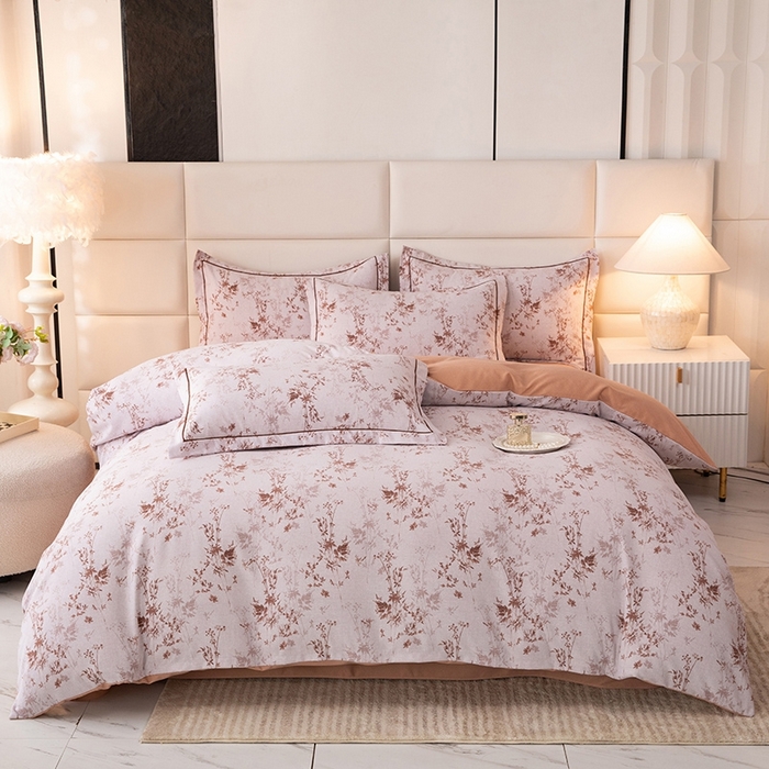 幸嘉轩 2025新款全棉纯棉喷气加厚磨毛四件套-系列五 香榭花园