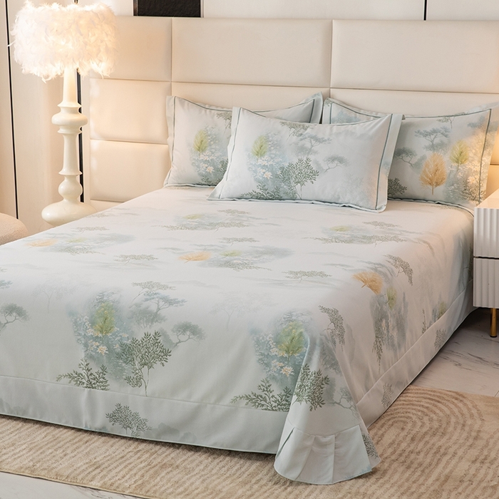 91家纺网 家纺一手货源 找家纺 幸嘉轩 2025新款全棉纯棉喷气加厚磨毛四件套-系列五 豆蔻年华